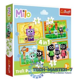 Puzzle 4w1 Poznaj Milo i jego przyjaciół