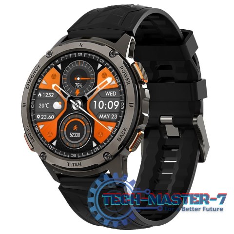 Smartwatch FW110 Titan Chronos Czarny Smartwatch FW110 Titan Chronos Czarny