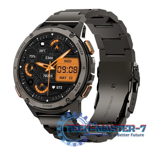 Smartwatch FW110 Titan Chronos Czarny Smartwatch FW110 Titan Chronos Czarny