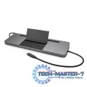 Stacja dokująca USB-C Metal Ergonomic 4K 3x Display Docking Station Power Delivery 85 W + i-tec Universal Charger 100 W