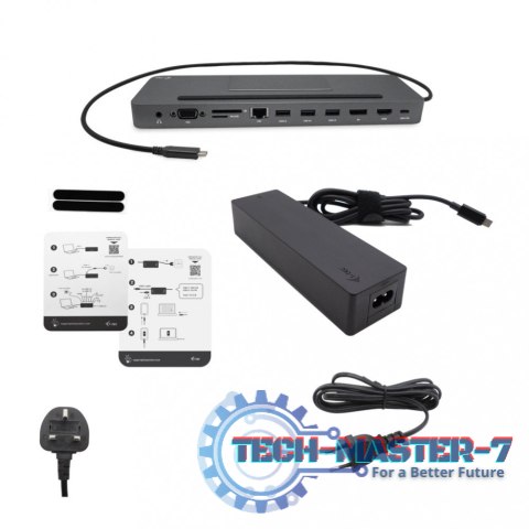 Stacja dokująca USB-C Metal Ergonomic 4K 3x Display Docking Station Power Delivery 85 W + i-tec Universal Charger 100 W Stacja dokująca USB-C Metal Ergonomic 4K 3x Display Docking Station Power Delivery 85 W + i-tec Universal Charger 100 W