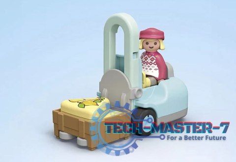 Zestaw z figurkami Junior 71691 Ekologiczny stragan z wózkiem widłowym Zestaw z figurkami Junior 71691 Ekologiczny stragan z wózkiem widłowym