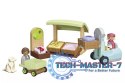 Zestaw z figurkami Junior 71691 Ekologiczny stragan z wózkiem widłowym