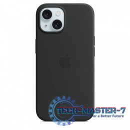 Etui silikonowe z MagSafe do iPhonea 15 - czarne