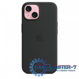 Etui silikonowe z MagSafe do iPhonea 15 - czarne