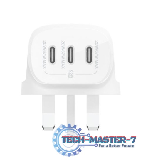 Ładowarka BOOSTCHARGE 67W USB-Cx3 PPS biała Ładowarka BOOSTCHARGE 67W USB-Cx3 PPS biała