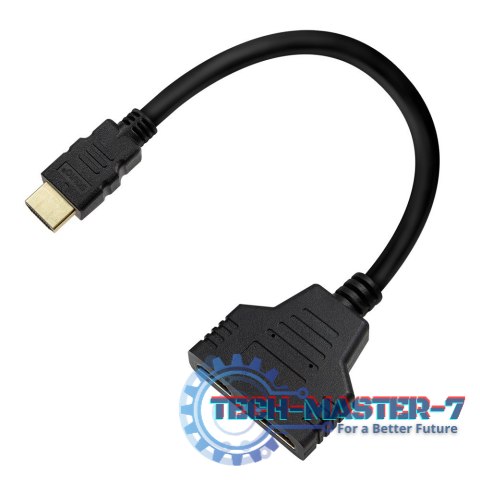 Pasywny splitter HDMI (M) - HDMI (Ż) x 2, AK-77 Pasywny splitter HDMI (M) - HDMI (Ż) x 2, AK-77