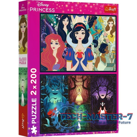 Puzzle 2x200 elementów Czarujące Księżniczki Disney Princess