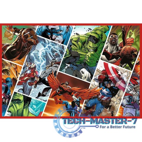 Puzzle 2x200 elementów Obrońcy świata Avengers Marvel Puzzle 2x200 elementów Obrońcy świata Avengers Marvel