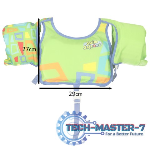 Kamizelka dmuchana BESTWAY 32174 kapok z rękawkami 3-6lat 19-30kg zielona Kamizelka dmuchana BESTWAY 32174 kapok z rękawkami 3-6lat 19-30kg zielona