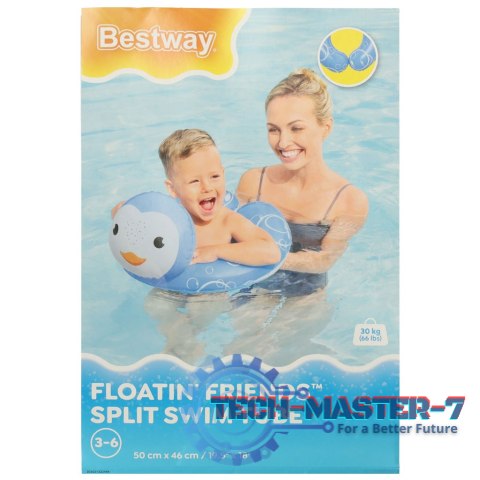 Kółko do pływania dmuchane BESTWAY 36405 pingwin 50x46cm Kółko do pływania dmuchane BESTWAY 36405 pingwin 50x46cm