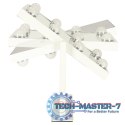 Lusterko do makijażu kosmetyczne podświetlane LED Hollywood z 9 żarówkami USB 25 x 30 cm