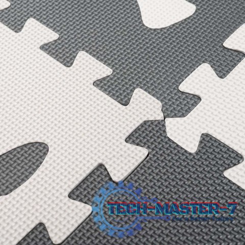 Mata edukacyjna piankowa puzzle czarny 85 x 85 cm 9 elementów Mata edukacyjna piankowa puzzle czarny 85 x 85 cm 9 elementów