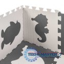 Mata edukacyjna piankowa puzzle czarny 85 x 85 cm 9 elementów