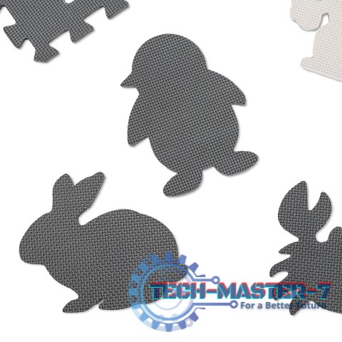 Mata edukacyjna piankowa puzzle czarny 85 x 85 cm 9 elementów Mata edukacyjna piankowa puzzle czarny 85 x 85 cm 9 elementów