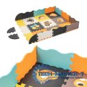 Mata edukacyjna piankowa puzzle zwierzątka kolorowa 114 x 114 cm 25 elementów folia