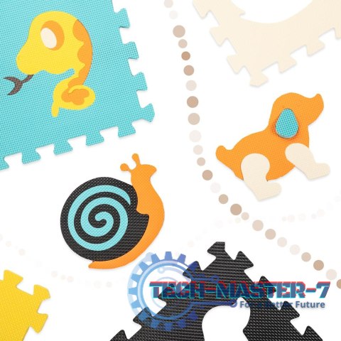 Mata edukacyjna piankowa puzzle zwierzątka kolorowa 85 x 85 cm 9 elementów kolorowa folia Mata edukacyjna piankowa puzzle zwierzątka kolorowa 85 x 85 cm 9 elementów kolorowa folia