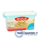 Piasek Kinetyczny w wiaderku 1kg foremki beżowy