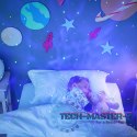 Projektor gwiazd lampka nocna astronauta na pilot czarna