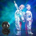 Projektor gwiazd lampka nocna astronauta na pilot czarna