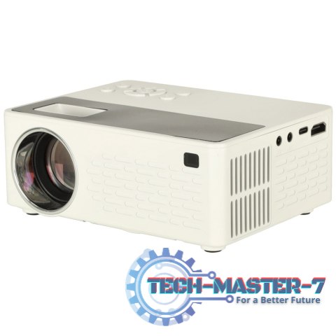 Projektor rzutnik przenośny LED TFT LCD 16:9 1920x1080 USB 20W biały Projektor rzutnik przenośny LED TFT LCD 16:9 1920x1080 USB 20W biały