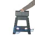 Stołek taboret składany antypoślizgowy 39cm ciemny szary