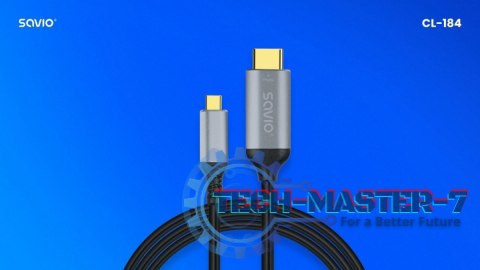 Kabel USB-C do HDMI v2.0b, 3m, miedź CL-184 Kabel USB-C do HDMI v2.0b, 3m, miedź CL-184
