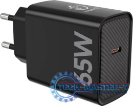 Zasilacz PD65W USB-C uniwersalny do notebooków, smartfonów, tabletów, power banków oraz innych urządzeń z gniazdem zasilającym U