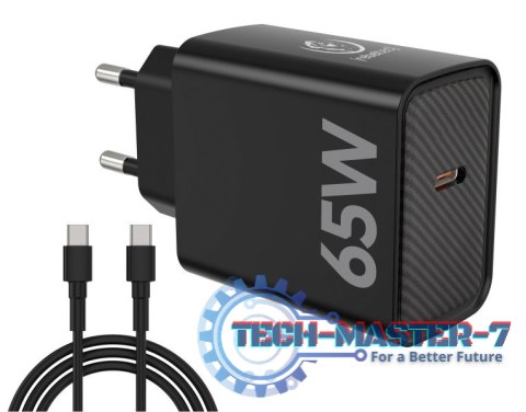 Zasilacz PD65W USB-C uniwersalny do notebooków, smartfonów, tabletów, power banków oraz innych urządzeń z gniazdem zasilającym U Zasilacz PD65W USB-C uniwersalny do notebooków, smartfonów, tabletów, power banków oraz innych urządzeń z gniazdem zasilającym U
