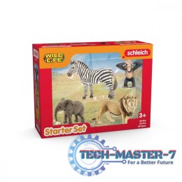 Zestaw 4 figurek Wild Life Zwierzęta Afryki
