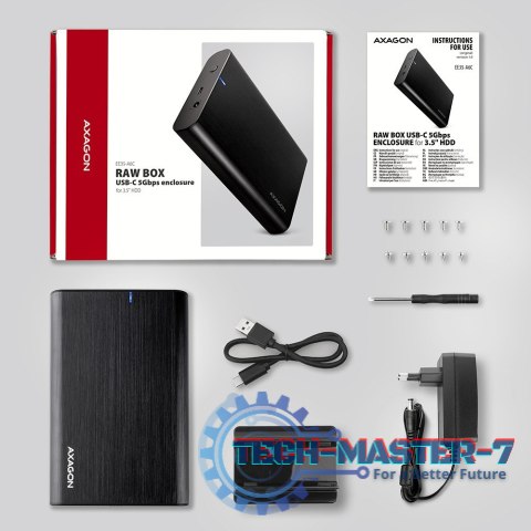 EE35-A6C Obudowa zewnętrzna aluminiowa USB 3.2 Gen1 SATA 6G 3.5" EE35-A6C Obudowa zewnętrzna aluminiowa USB 3.2 Gen1 SATA 6G 3.5"