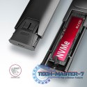EEM2-GTS2 Obudowa zewnętrzna aluminiowa bezśrubowa USB-C 3.2 Gen 2 M.2 NVMe & SATA SSD + USB-A - USB-C redukcja