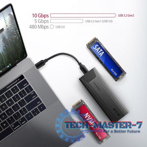 EEM2-GTS2 Obudowa zewnętrzna aluminiowa bezśrubowa USB-C 3.2 Gen 2 M.2 NVMe & SATA SSD + USB-A - USB-C redukcja EEM2-GTS2 Obudowa zewnętrzna aluminiowa bezśrubowa USB-C 3.2 Gen 2 M.2 NVMe & SATA SSD + USB-A - USB-C redukcja