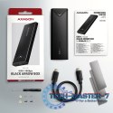 EEM2-UB2 Obudowa zewnętrzna aluminiowa, USB-C 3.2 Gen 2 - M.2 NVMe SSD, długość 42 do 80 mm Czarna