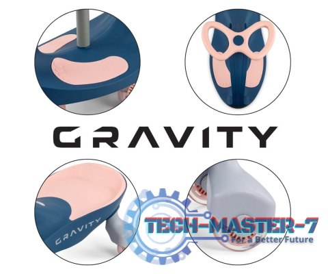 Jeździk grawitacyjny Gravity granatowo-różowy Jeździk grawitacyjny Gravity granatowo-różowy