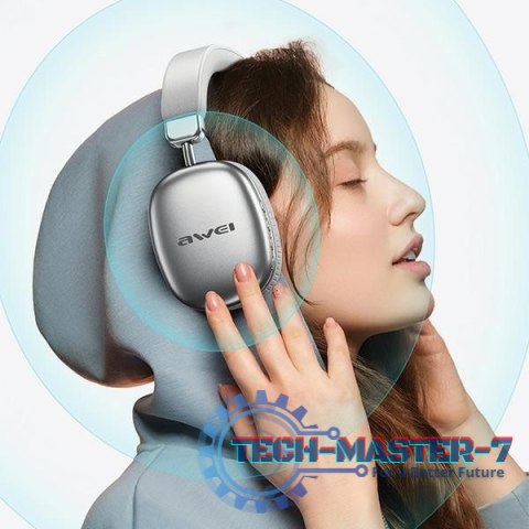 Słuchawki Bluetooth AT7 nauszne czarne Słuchawki Bluetooth AT7 nauszne czarne