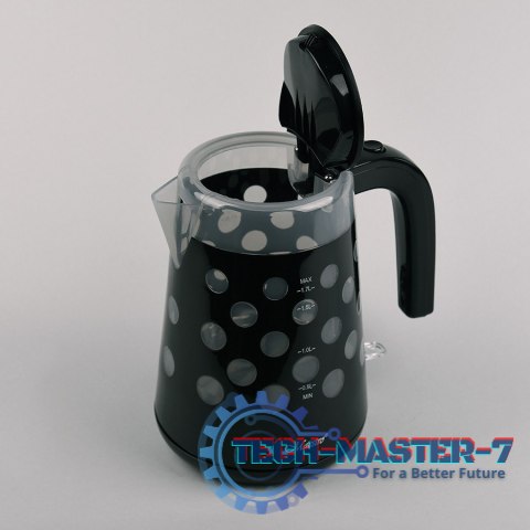 Czajnik elektryczny 1,7l 2200W "KROPKI" MR-045-BLACK Czajnik elektryczny 1,7l 2200W "KROPKI" MR-045-BLACK