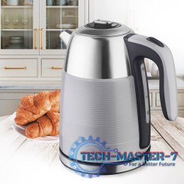 Czajnik elektryczny metalowy 1,7l 2200W MR-051-GREY