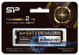 Dysk SSD US75 2TB M.2 PCIe Gen4x4 NVMe 1.4 7000/6500 MB/s