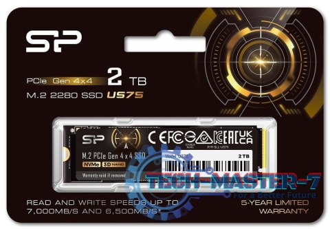 Dysk SSD US75 2TB M.2 PCIe Gen4x4 NVMe 1.4 7000/6500 MB/s Dysk SSD US75 2TB M.2 PCIe Gen4x4 NVMe 1.4 7000/6500 MB/s