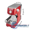 Ekspres kolbowy Barista Perfetta Plus czerwony