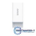 Ładowarka sieciowa 65W GaN LA-07 z kablem USB-A-USB typ C 1m, biała
