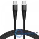 Ładowarka sieciowa 65W GaN LA-07 z kablem typu C-USB typ C 100W 1m, biało-czarna