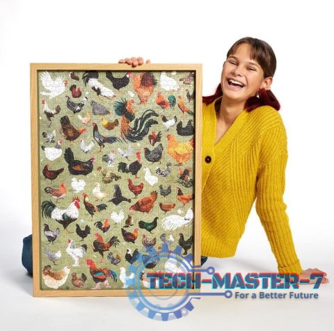 Puzzle Puzzlove Kury 1000 elementów Puzzle Puzzlove Kury 1000 elementów