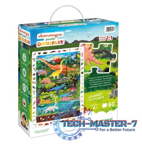 Puzzle obserwacyjne - Dinozaury Puzzle obserwacyjne - Dinozaury