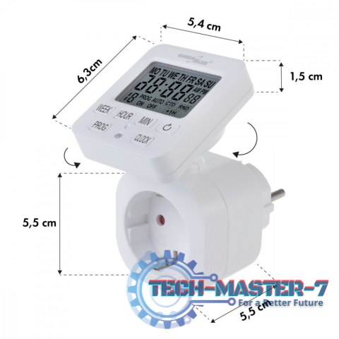 Timer cyfrowy GB605 E 16A IP20 Timer cyfrowy GB605 E 16A IP20