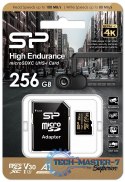 Karta pamięci microSDXC High Endurance 256GB V30 UHS-1 U3 A1 24/7 + ADAPTER microSD-SD