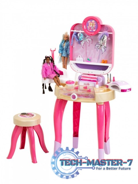 Toaletka Barbie z lampą do paznokci hybryd Toaletka Barbie z lampą do paznokci hybryd