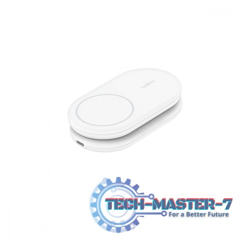 Magnetyczna podstawka ładująca BOOSTCHARGE 2w1 Qi2 15W biała składana Magnetyczna podstawka ładująca BOOSTCHARGE 2w1 Qi2 15W biała składana