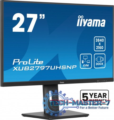 Monitor 27 cali XUB2797UHSNP-B1, 4K, IPS, DP, HDMI, USB-C, Pivot, HAS /5y/